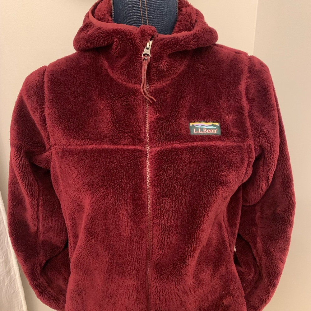LL Bean girls fleece coat size 14/16